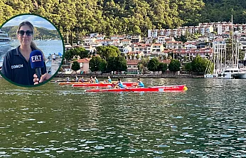 Fethiye'de Avrupa Hareketlilik Haftası kapsamında kürek yarışları düzenlendi