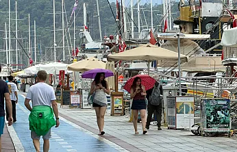 Fethiye'de beklenen yağış etkisini gösterdi: Yaz sıcaklıkları sona erdi