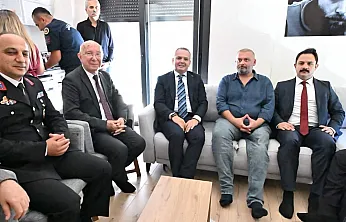 Fethiye'de Kaymakam Akkaya'dan Gazi Binbaşı Kuloğlu'na Ziyaret
