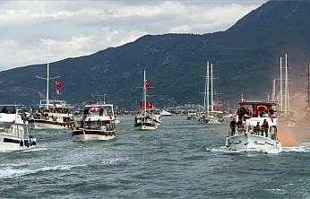 Fethiye'de mavi sularda Cumhuriyet gururu