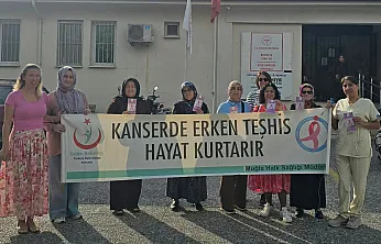 Fethiye'de meme kanserine karşı farkındalık çalışması