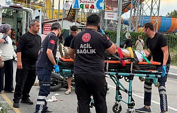 Fethiye'de motosiklet yayaya çarptı: 2 yaralı