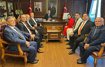 Fethiye'de muhtarlardan Kaymakam Akkaya'ya ziyaret
