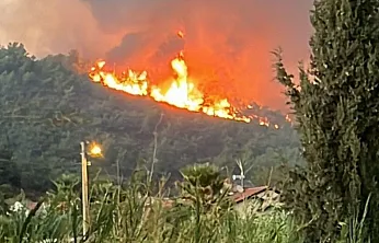 Fethiye'de Orman Yangını! Alevler Yerleşim Yerlerine Yaklaşıyor