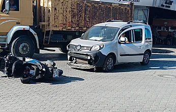 Fethiye'de otomobil ile motosiklet çarpıştı