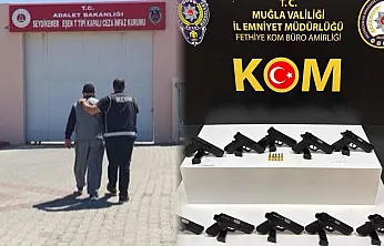 Fethiye'de ruhsatsız silah operasyonu