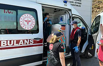 Fethiye'de ticari yatta yaralanan vatandaş için tıbbi tahliye