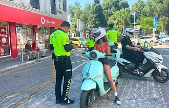 Fethiye'de trafik güvenliği için denetimler aralıksız sürüyor