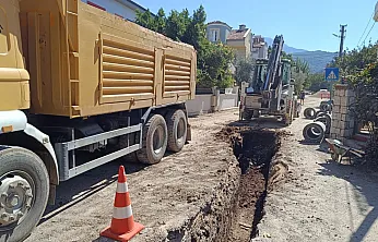 Fethiye'de Tuzla ve Menteşoğlu'nda yağmur suyu hattı çalışmaları başladı
