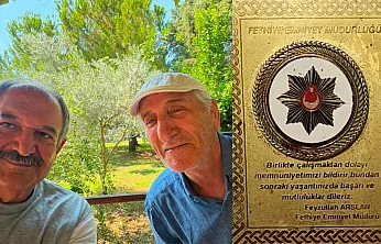 Fethiye'de Vefa: Feyzullah Arslan, 24 Yıl Önce Birlikte Çalıştığı Nihat Süel ile Buluştu