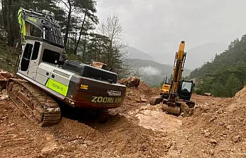 Fethiye'de yağış sonrası kapanan Kızılbel–Söğütlü yolu ulaşıma açıldı