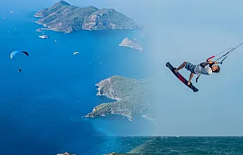 Fethiye'de yamaç paraşütü ve su sporlarına yangın tedbiri
