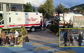 Fethiye'de yaya geçidinde scooter kazası