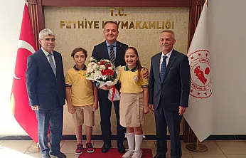 Fethiye'de yeni eğitim öğretim yılının ilk ziyareti Kaymakam Akkaya'ya