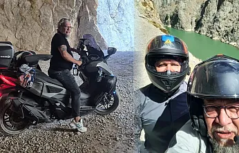 Fethiye'den yola çıktılar, 4 bin 800 kilometrelik motosiklet rotasında nefes kesen durak