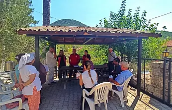 Fethiye Gökçeovacık'ta yangın sonrası zeytinlikler için rehabilitasyon eğitimi