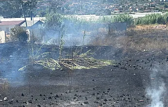 Fethiye Karaçulha Çevre Yolu'nda Anız Yangını
