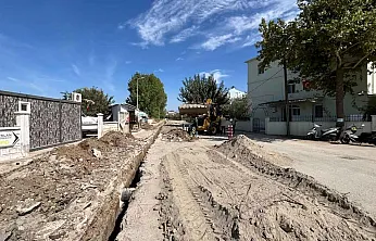 Fethiye Karadenizli Kemal Caddesi'nde doğalgaz çalışması