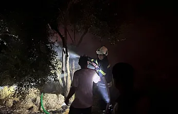 Fethiye Kargı'da ahır yangını: Ekipler hızla olay yerine geldi