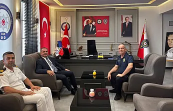 Fethiye Kaymakamı Akkaya'dan Emniyet Müdürü Yüceur'a ziyaret