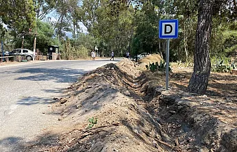 Fethiye Koca Çalış'taki Türbe Bölgesi Araç Girişine Kapatıldı