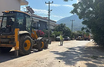 Fethiye Menteşe Mahallesi'nde Doğalgaz Altyapı Çalışması