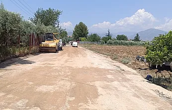 Fethiye Pazaryeri Mahallesi'nde yol çalışması
