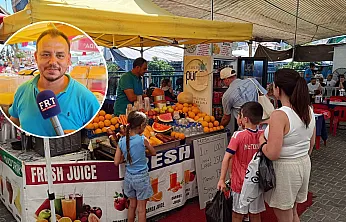 Fethiye Salı Pazarı'nda yaz sıcağına taze meyve suyu molası