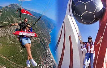 Fethiye Semalarında Sivasspor Sevgisi: Yamaç Paraşütünde Atkısını Açtı