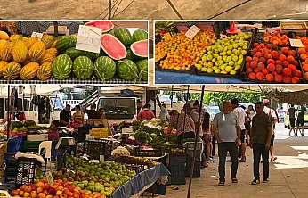 Fethiye Taşyaka Semt Pazarı'nda vatandaşın gözü fiyat etiketlerindeydi