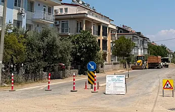 Fethiye Tuzla Mahallesi'nde doğalgaz altyapı çalışması başladı