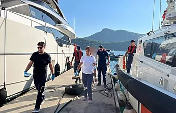 Fethiye ve Marmaris'te denizden 3 kişiye tıbbi tahliye