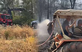 Fethiye Yeşilüzümlü'de bir yanda soğutma, bir yanda koruma çalışmaları