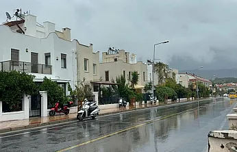Güney Ege'de beklenen yağış başladı