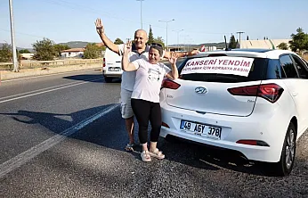 Kanseri Yenen Sultan Erdem'in Mutluluk Turu Menteşe'de Duygu Dolu Anlar Yaşattı