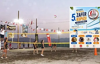 Köyceğiz'de 5. Geleneksel Ulusal Plaj Voleybolu Turnuvası başlıyor