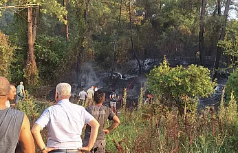 Köyceğiz'de ormanlık alana sıçrayan yangın kısa sürede söndürüldü
