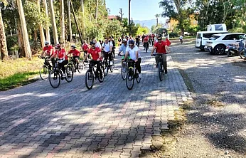 Köyceğiz'de pedallar Cumhuriyet için çevrildi