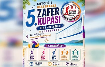 Köyceğiz Plaj Voleybolu Turnuvası için geri sayım başladı