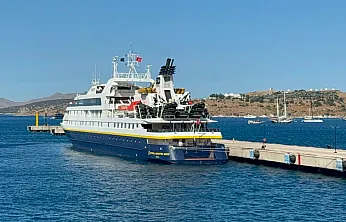 Lüks butik kruvaziyer 'National Geographic Orion' Bodrum'a geldi