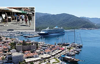 'Marella Discovery' kruvaziyeri Marmaris'e 1750 turistle geldi