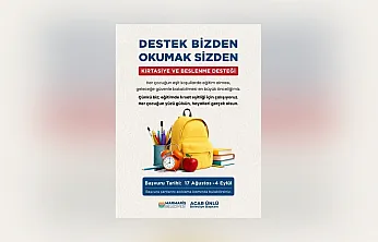 Marmaris Belediyesi'nden öğrencilere kırtasiye ve beslenme desteği