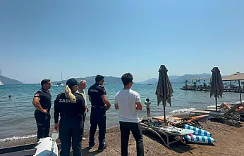 Marmaris'te sahillere sıkı denetim