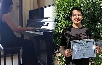 Marmarisli genç piyanist, Saraybosna'da birinci oldu