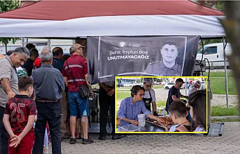 Menteşe Belediyesi Şehit Polis memuru için lokma hayrı yaptı