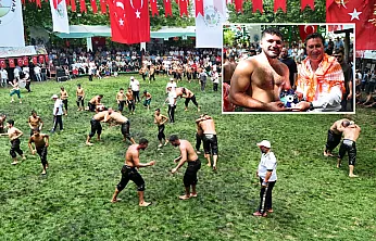 Menteşe Beşpınar Yağlı Güreşleri'nde başpehlivanlığı Erkan Taş kazandı
