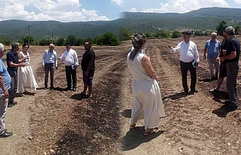Menteşe'de 14 Ton Samanın Kül Olduğu Alanda İnceleme