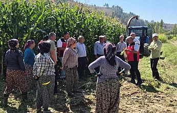 Menteşe'de üreticilere silajlık mısır eğitimi verildi