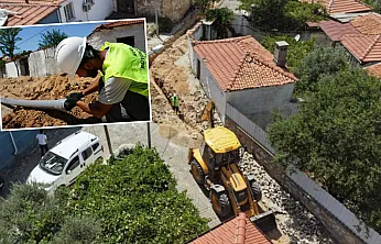 Menteşe Yerkesik'te 4 kilometrelik su isale hattı yenileniyor