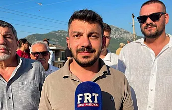 MHP Fethiye İlçe Başkanı Öztürkçü yangın bölgesinde konuştu